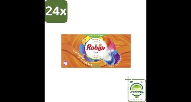 Robijn – 3-in-1 Wascapsules – Color - 26 Capsules - Voordeelverpakking - 24 stuks - Kleurverzorging - Wascapsules