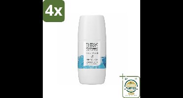 Therme - Extra Fresh 48H Roll-on - Anti-transpirant - Beschermend - 60ml - Voordeelverpakking - 4 stuks - 48 uur bescherming - Roll-on