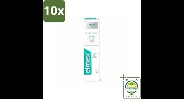 10 x Elmex - Tandpasta - Sensitive Plus - Complete Care - 75 ml - Grootverpakking - Tandpasta Gevoelige Tanden - Tandpasta Glazuurherstel - Tandpasta Pijnverlichting - Tandpasta Tandvlees - Elmex Sensitive Plus