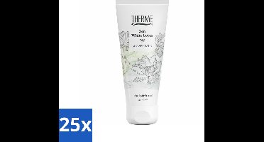 25 x Therme - Shower ml Zen White Lotus - Product - Verzorgend - Verfrissend - 200ml - Douchegel - Witte Lotus - Ontspanning - Balans - Verzorging