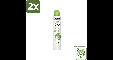 Dove Deodorant Spray - Komkommer & Groene Thee - 200 ml - Voordeelverpakking - 2 stuks - Dove deodorant - Antitranspirant