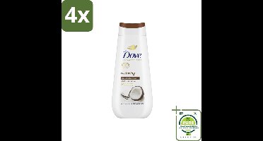 Dove Douchecrème - Restoring - Kokos & Amandel - 225 ml - Voordeelverpakking - 4 stuks - Douchegel - Dove