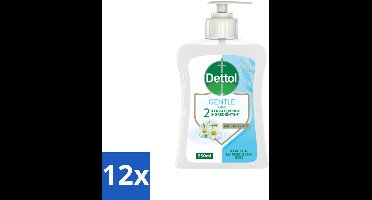Dettol - Handzeep - Gentle - Kamille & Katoenbloesem - 250 ml - Voordeelverpakking - 12 stuks