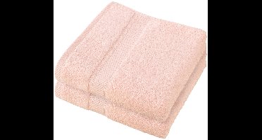 De Witte Lietaer Handdoek Stephanie Almond Blossom - Set 2 stuks - 50 x 100 cm - Roze - Katoen