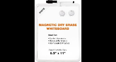 Klein magnetisch droog wisbord voor schoolkluisje, kantoor en thuisgebruik