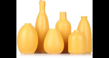 IMPERATORIS® Keramische Vaas Set – Decoratieve Vazen voor Interieur en Woondecoratie – 6 stuks