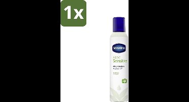 1 x Vaseline - Aloe Sensitive - Deospray - Zacht voor de Huid - 250 ml - Deodorant Voor Gevoelige Huid - Zachte Deodorant - Anti-transpirant Voor Gevoelige Huid - Aloë Vera Deodorant - Verzorgende Deodorant