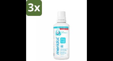 Meridol Mondspoeling Tandvleesbescherming 400 ml - Bulkverpakking - 3 stuks