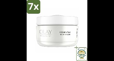 7 x Olay - Regenerist - Nachtcrème - Regenererend - Alle Huidtypes - 50 ml - Grootverpakking - Nachtcrème - Huidveroudering - Fijne Lijntjes - Rimpels - Jeugdige Uitstraling