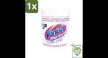 1 x Vanish Oxi Action - Vlekkenverwijderaar Poeder - Zonder Bleek - Witte Was - 550 Gram - Vlekkenverwijderaar - Witte Was - Waspoeder - Vlekken Verwijderen - Wasmiddel