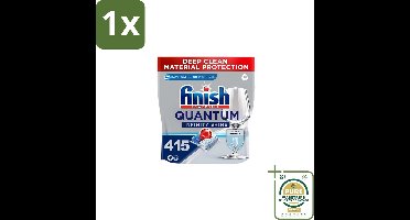 1 x Finish – Vaatwastabletten – Quantum Infinity Shine – 83 Capsules- Vaatwastabletten - Glasbescherming - Reiniging - Glans - Vlekken Verwijderen
