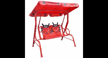 vidaXL - Kinderschommelstoel - rood