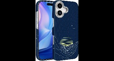 Hoesje Geschikt voor iPhone 16 Plus Hoesje Blauw Sunset - Carbon Hoesje Geschikt voor MagSafe iPhone 16 Plus - Shockproof Back Cover