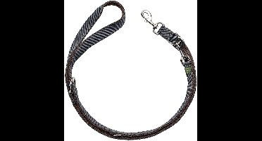 Hunter Looplijn Maldon Up Bruin&Grijs - Hondenriem - 200x2 cm