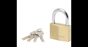 MasterLock messing hangslot met hardstalen beugel 60mm x 9mm, 2960EURD