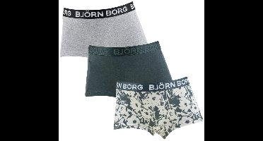 Björn Borg meisjes cotton stretch 3P mini boxershorts basic flowers multi III