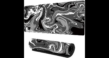 Gaming muismat - 90x40cm - Bureaumat - Antislip basis van natuurlijk rubber - Waterdicht en vlekbestendig - Geschikt voor laptops -D