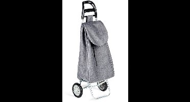 Boodschappentrolley Grijs 30 l - Winkelwagen - Boodschappentas - Trolley - Boodschappenwagen