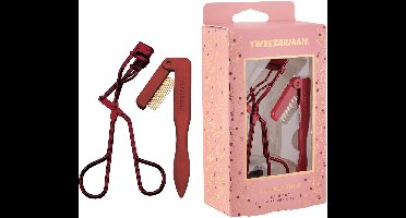 Tweezerman Vintage Rose Lash Gift Set – Limited Edition Wimperkruller & iLashcomb in Luxe Cadeauset – Roze Design voor Perfecte Wimpers – Inclusief Extra Silicone Pads – Must-have Beautytoolset