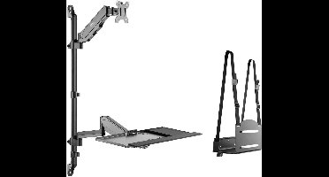 SpeaKa Professional SP-MM-710 Monitor-wandbeugel Aantal monteerbare displays: 1 Display(s) 33,0 cm (13) - 68,6 cm (27