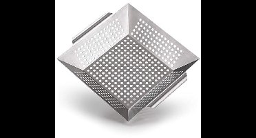 Blumtal grill basket made of 100% stainless steel - perfect for grill vegetables, suitable for all types of grills, large