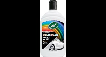 Turtle Wax Color Magic Bright White Wax - Reinigt & geeft glans - Herstelt en voegt kleur toe - Camoufleert krasjes en doffe plekken – Geeft duurzame bescherming - Snel en gemakkelijk in gebruik – 500ml