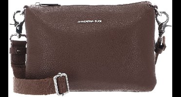 MANDARINA DUCK Leren schoudertas Mellow Leather Crossbody Bag Milk Chocolate donkerbruin