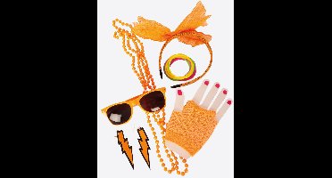 Foute Party Accessoires Set Neon Oranje