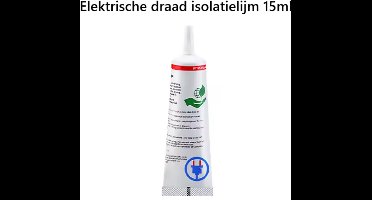 TLVX Flexibele Zwarte Isolatie Lijm 15ml / Geschikt voor Reparatie van Elektriciteit Draden / Kabel Reparatielijm / Open of Blootliggende Draad Repareren / Vloeibaar Isolatie Tape / Smalle Schenktuit voor Secuur werken / Waterdicht en Hittebestendig