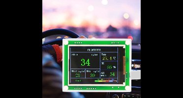 Multifunctionele Digitale Luchtkwaliteitsdetector met TFT Scherm