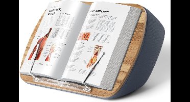 Zitzak boekenstandaard - comfortabele kussenboekhouder voor lezen op bank, bed of bureau - cadeau voor boekenliefhebbers - compatibel met laptop en tablet