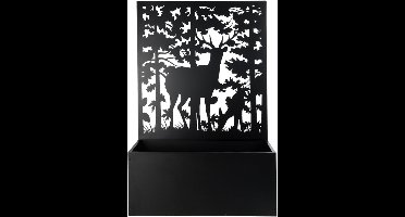 Design bloembak voorzien van hertendesign 100 x 140 cm