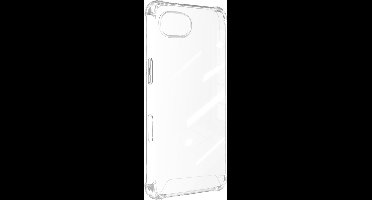 Akashi, Hoesje Geschikt voor Apple iPhone 16e Silicone Schokbestendig Versterkte Munten, Transparant