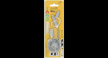 3-in-1 kabel - AUTO T - 540206 - Micro-USB - Apple - USB-C