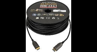 DAP HDMI 2.0 AOC 4K glasvezelkabel 50 meter
