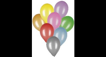 Boland Ballonnen Metallic 25 Cm Latex 8 Stuks