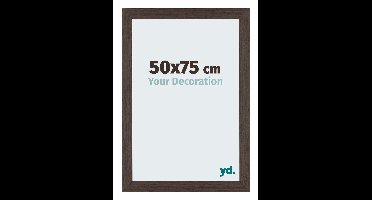 Your Decoration - Puzzellijst 50x75 cm - Eiken Donker - Puzzellijst 500-1000 stukjes - MDF Fotolijst - Mura