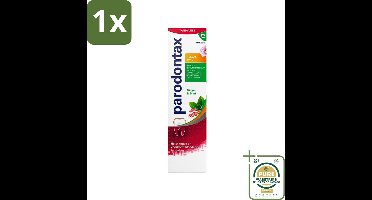 1 x Parodontax - Tandpasta - Herbal Twist - Ginger & Mint - 75 ml- Tandpasta - Tandvleesbescherming - Gember En Munt - Gezond Tandvlees - Tandplak Verwijderen