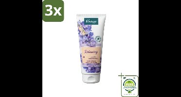 3 x Kneipp - Douche scrub - Relaxing - Lavendel - Bloemige geur - 200 ml - Grootverpakking - Douche Scrub - Lavendel - Exfoliatie - Zachte Huid - Jojobapitjes