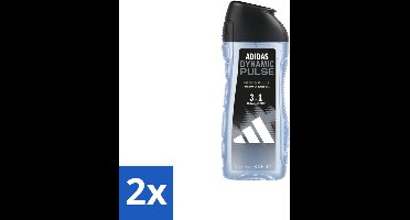 2 x Adidas – Douchegel 3-in-1 – Dynamic Pulse – 250 ml - Douchegel - Sportieve Geur - Munt - Energie - Frisheid