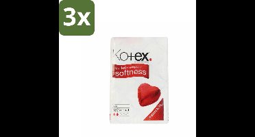 3 x Kotex – Maxi Maandverband – Normal – 18 stuks per verpakking - Maandverband - Menstruatie - Comfort - Bescherming - Superabsorberend