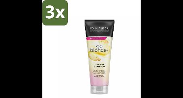 3 x John Frieda – Shampoo – Sheer Blonde Go Blonder Lightening – Oplichtend effect – 250 ml - Koffie - Koffiezetapparaat - Koffiezetapparaat