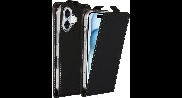 Accezz Hoesje - Geschikt voor Apple iPhone 16 - Flipcase - Zwart