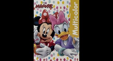 Disney Minnie en Katrien - Kleurboek over Minnie Mouse - 32 Pagina's - 17 Kleurplaten en 17 Voorbeelden - Kleurboek Voor Kinderen - Knutselen - Creatief - Uitermate Geschikt voor Kleurpotloden en Wasco