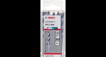 Bosch 10x HSS PointTeQ DIN 338 4,7 x 47 x 80 mm - 2608577215