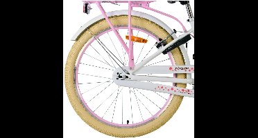 Volare Blossom Kinderfiets - Meisjes - 24 inch - Wit - Twee handremmen
