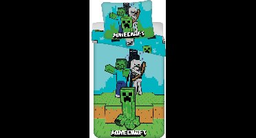 Minecraft Dekbedovertrek MOBS - 140 x 200 cm - Katoen
