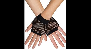 *** Vingerloze Visnet Handschoenen - Perfect voor een sexy en fancy look party of carnaval, in de club of op de dansvloer. Gemaakt van nylon, spandex en mesh materialen - van Heble® ***