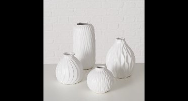 Witte vaas set van 4 stuks. Boltze