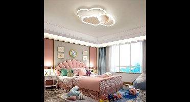 Amalee - Wolken Led Plafondlamp - Modern - Minimalistische Verlichting - 52Cm - Voor Woonkamer - Kinderkamer - Slaapkamer